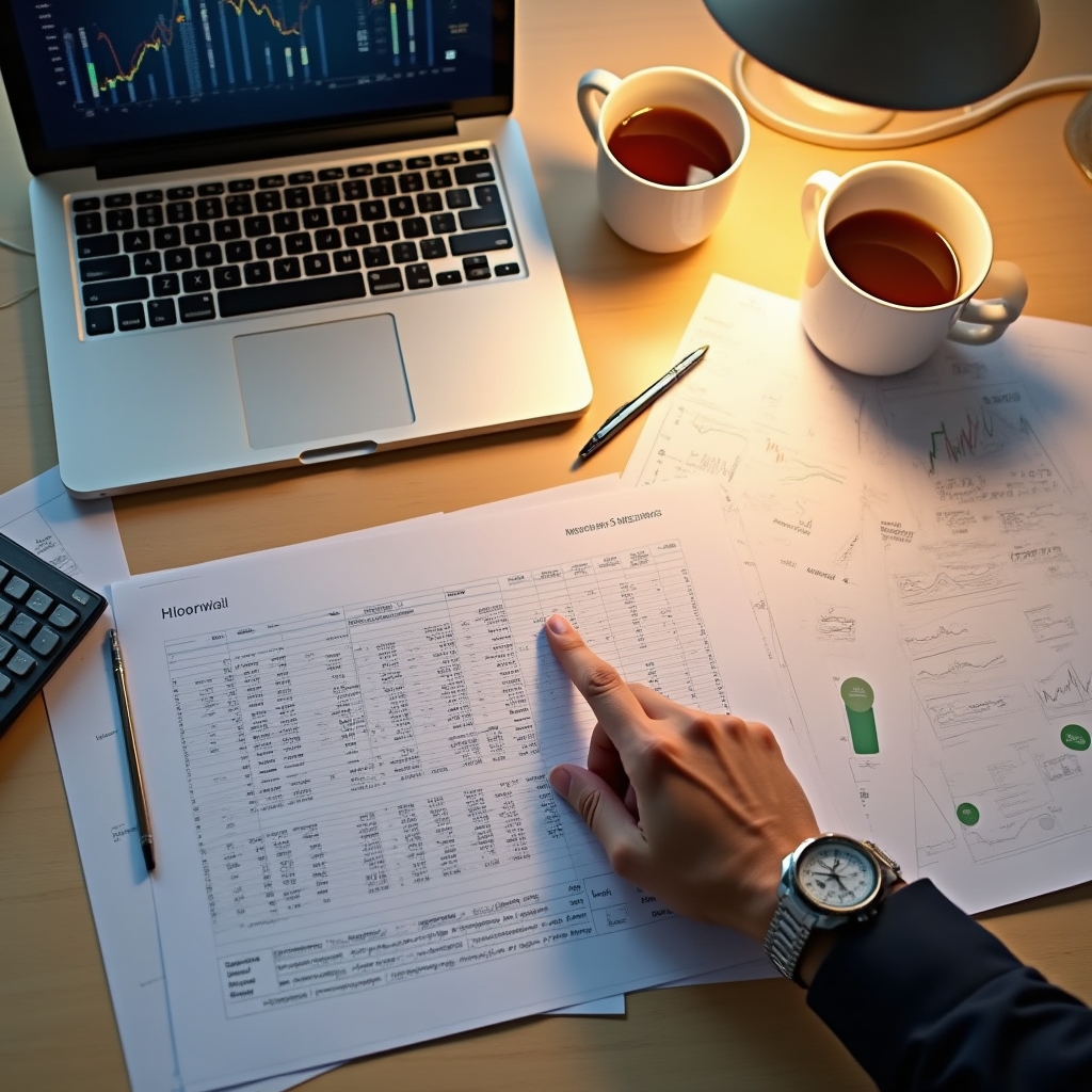 Работа с финансовой аналитикой на рабочем месте